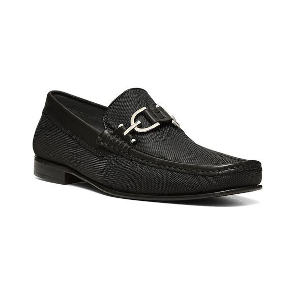 Donald Pliner Leather Loafer Black